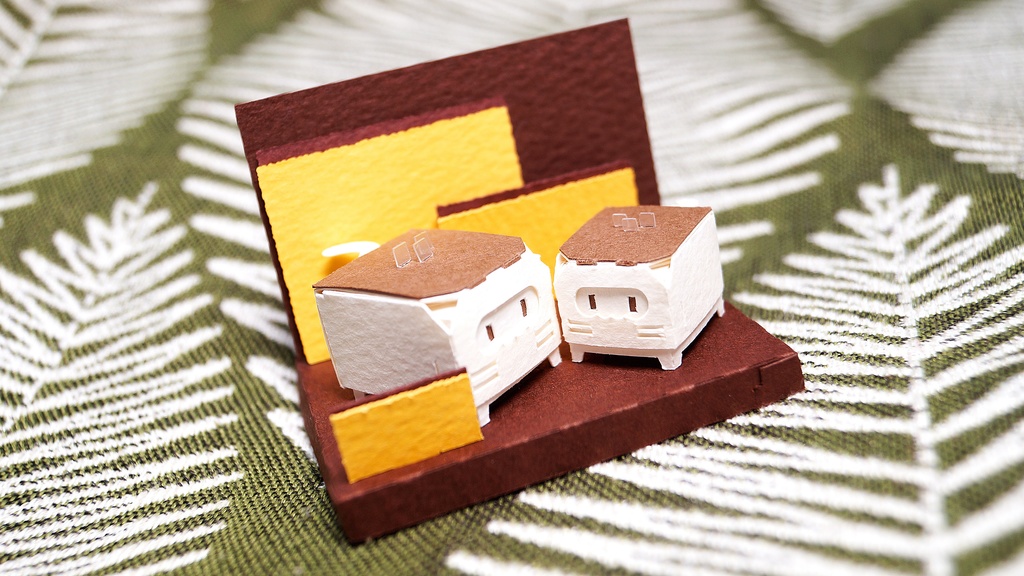 はこねこ　カステラのおやこ　ホワイト