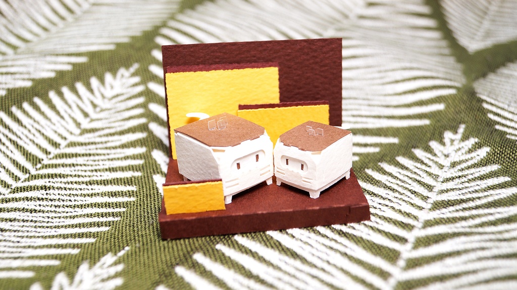 はこねこ カステラのおやこ ホワイト