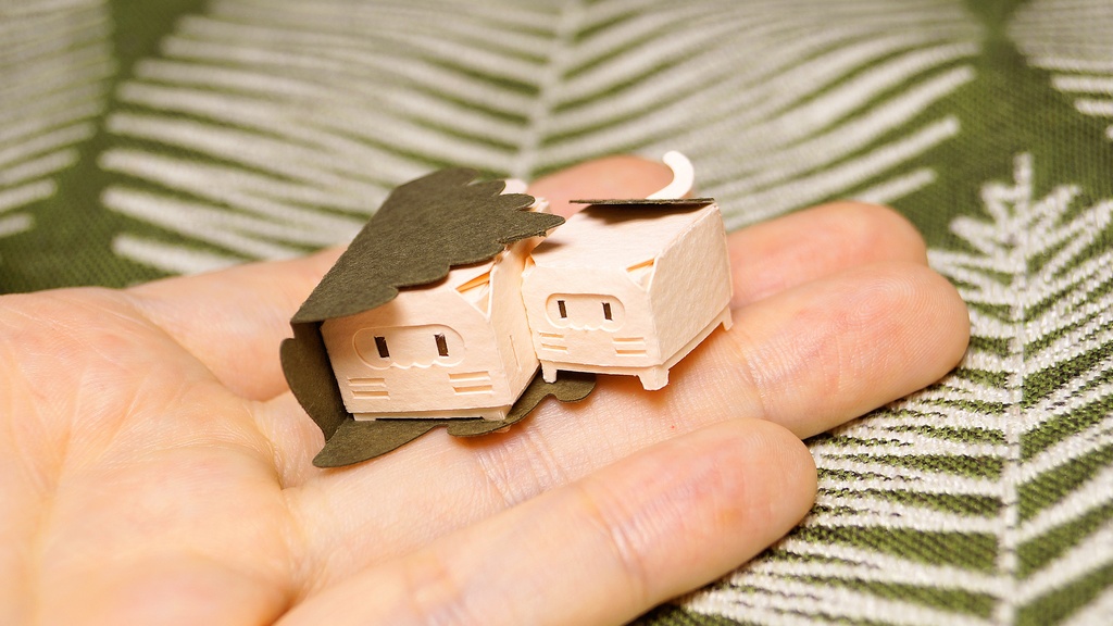 はこねこ かしわもちのおやこ もも