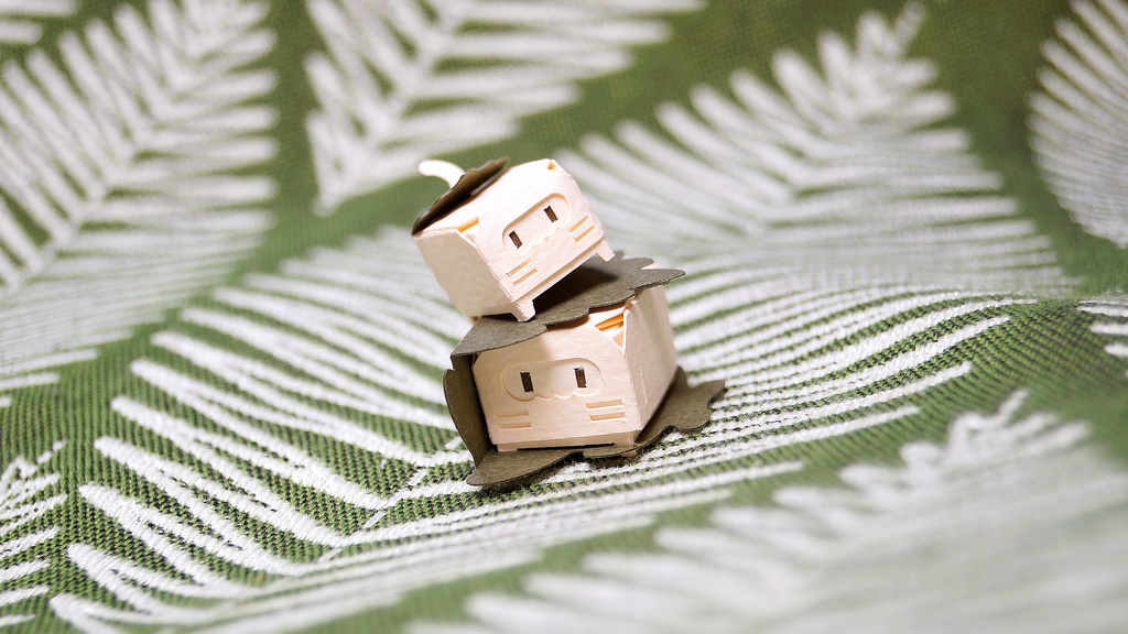 はこねこ かしわもちのおやこ もも