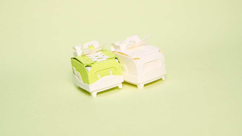 はこねこ スニーカー LIME×WHITE