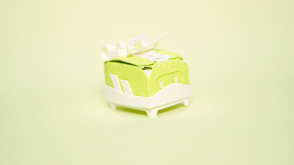 はこねこ スニーカー LIME×WHITE