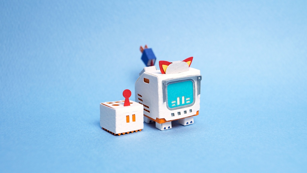 テレコぷちす NO.001 【ねこ型ブラウン管テレビメカ】