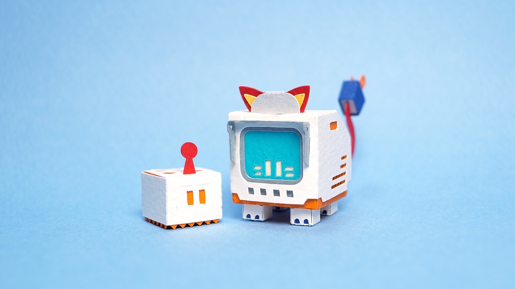 テレコぷちす NO.001 【ねこ型ブラウン管テレビメカ】