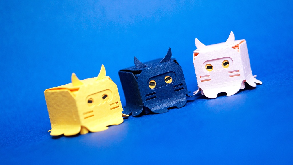 はこねこ メンダコのおやこ きいろ