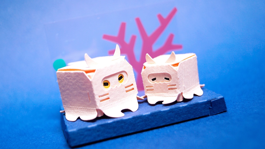 はこねこ メンダコのおやこ ももみるく