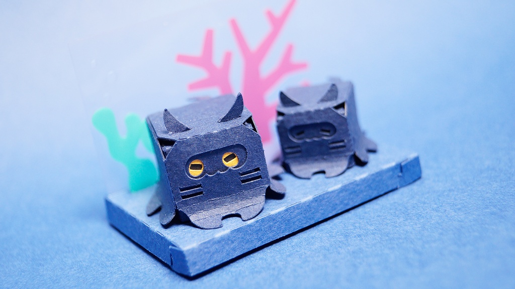 はこねこ　メンダコのおやこ　しんかい