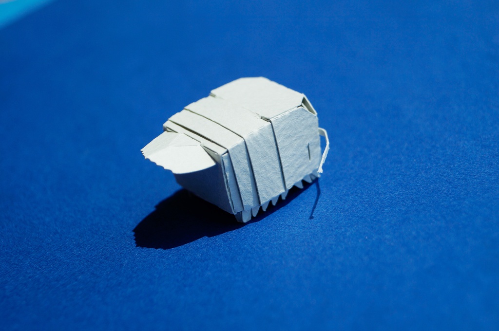 はこねこ オオグソクムシ(ペーパークラフト)