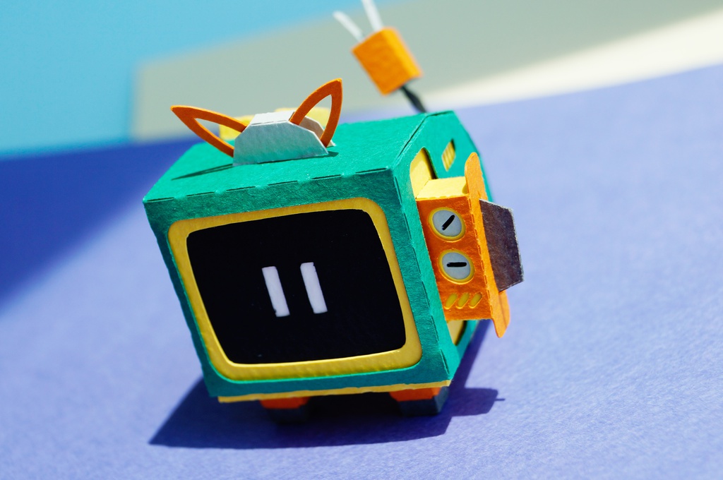 テレコ　NO.003（ペーパークラフト）