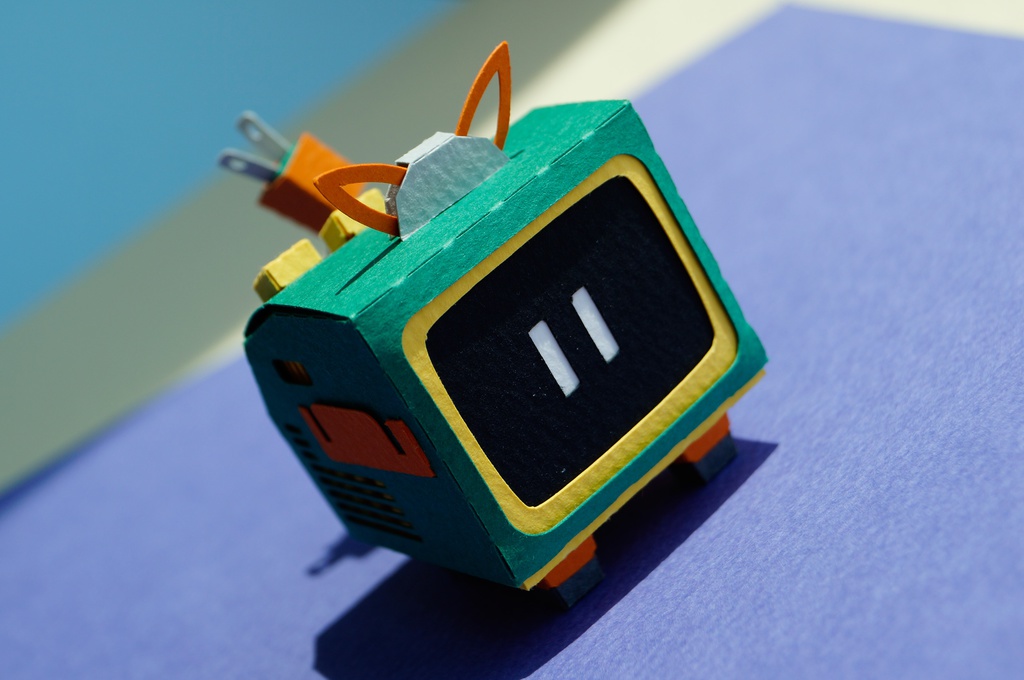 テレコ NO.003(ペーパークラフト)