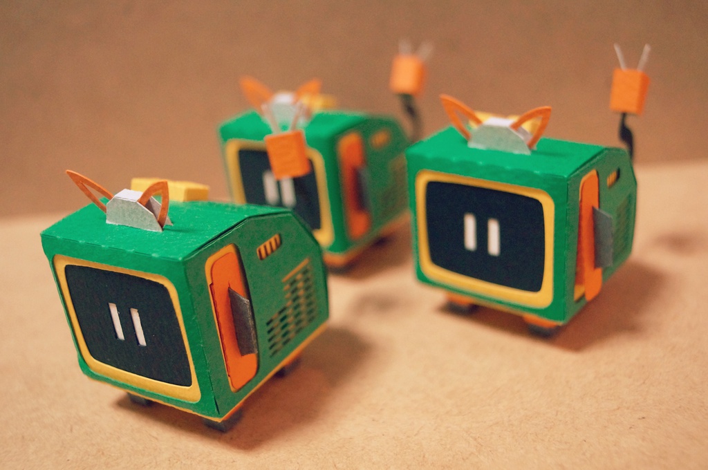 テレコ NO.003(ペーパークラフト)