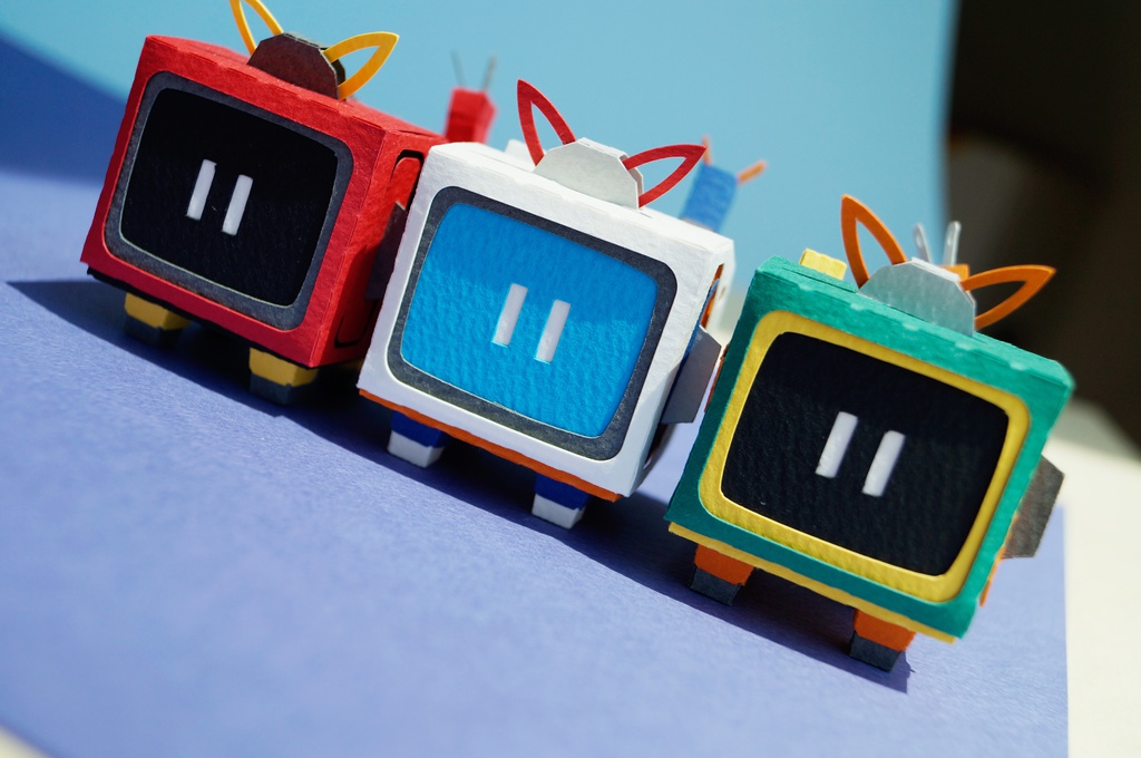 テレコ NO.002(ペーパークラフト)