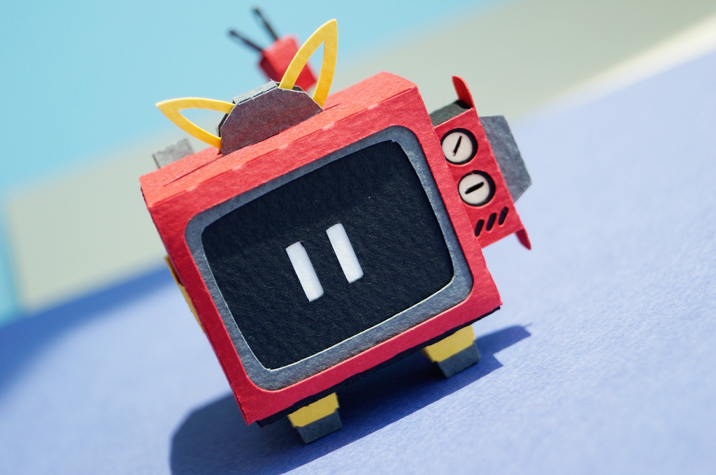 テレコ NO.002(ペーパークラフト)