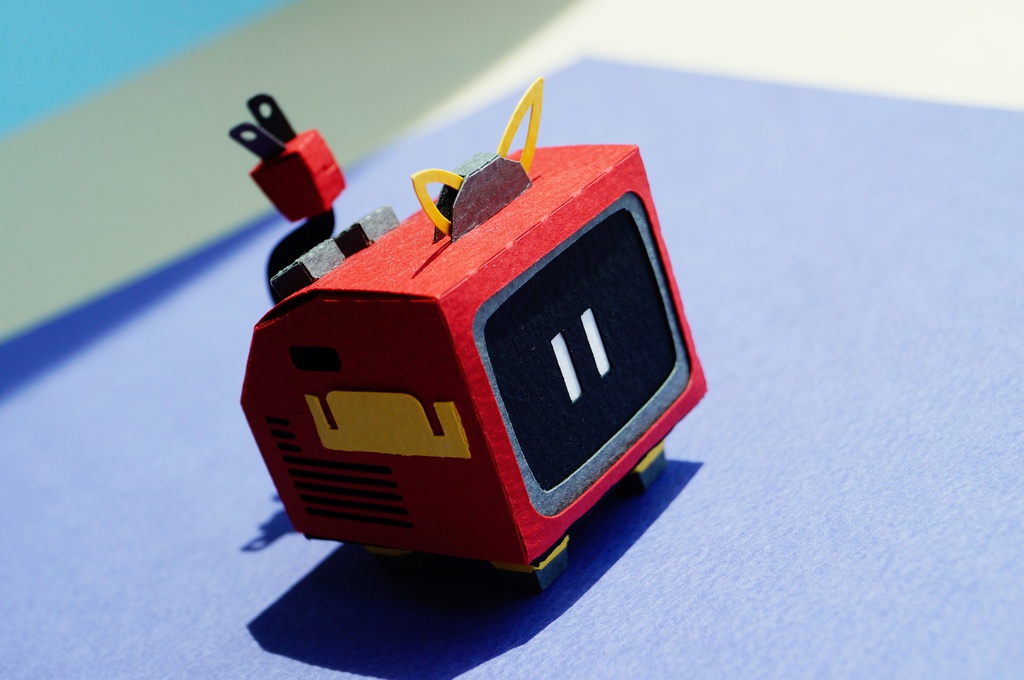 テレコ NO.002(ペーパークラフト)