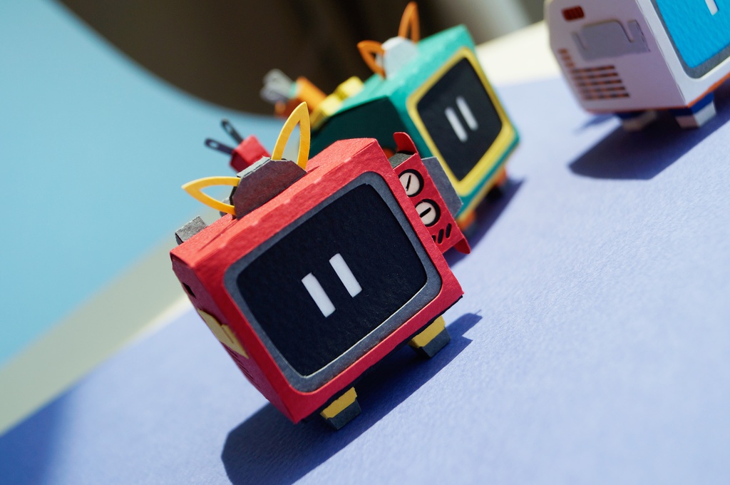 テレコ NO.002(ペーパークラフト)