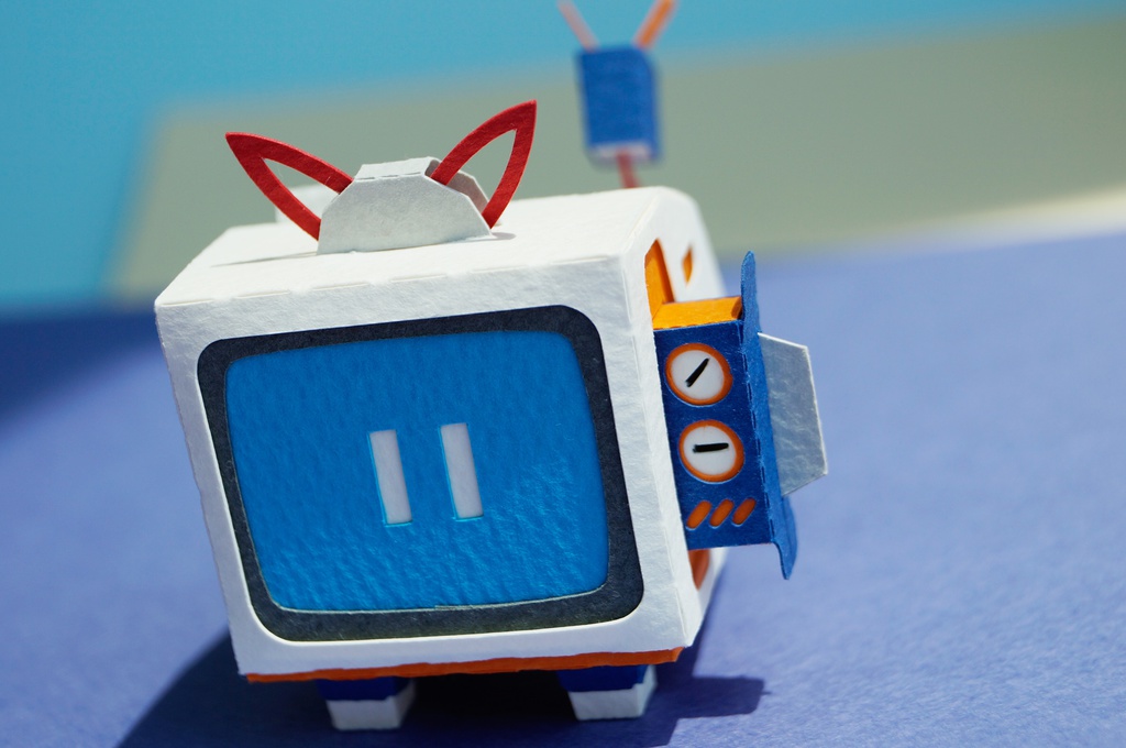 テレコ NO.001(ペーパークラフト)