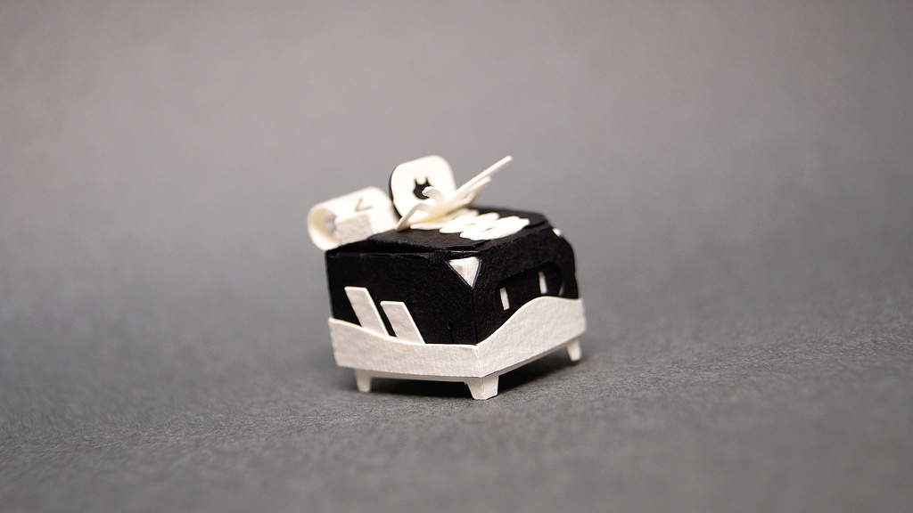 はこねこ スニーカー BLACK×WHITE