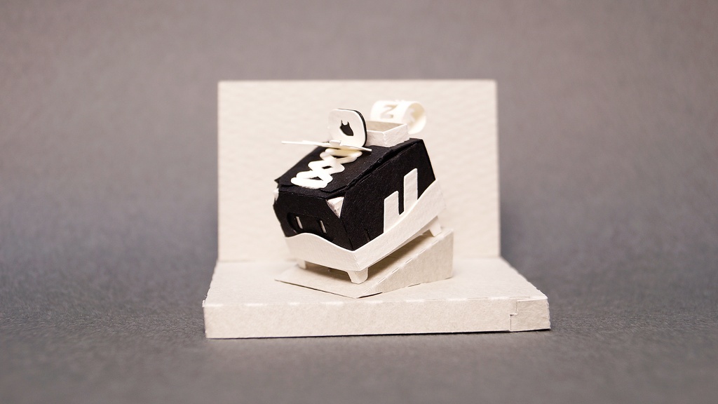 はこねこ スニーカー BLACK×WHITE