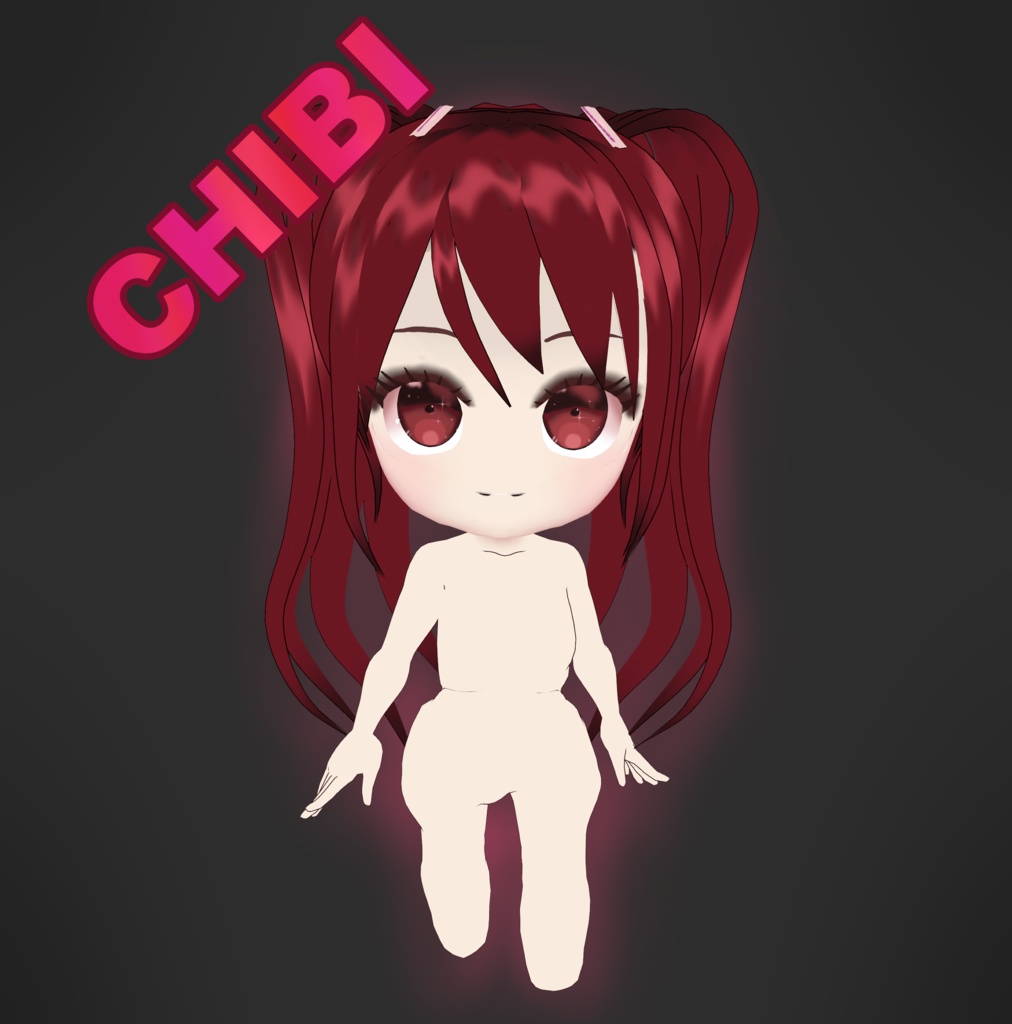[VRoid] Chibi Female 3D Model 女性ちび 3D