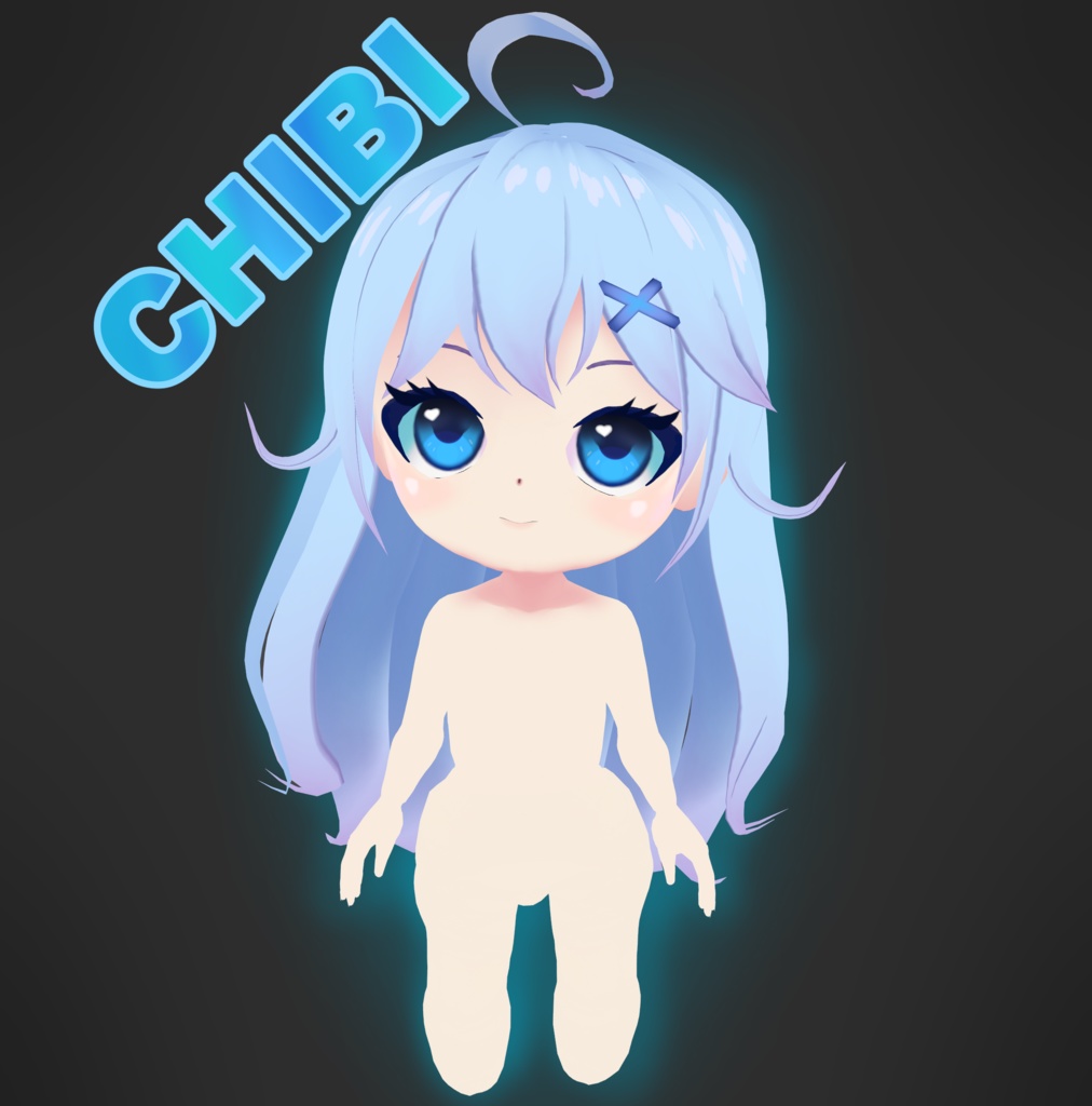 [VRoid] Chibi Female 3D Model 女性ちび 3D