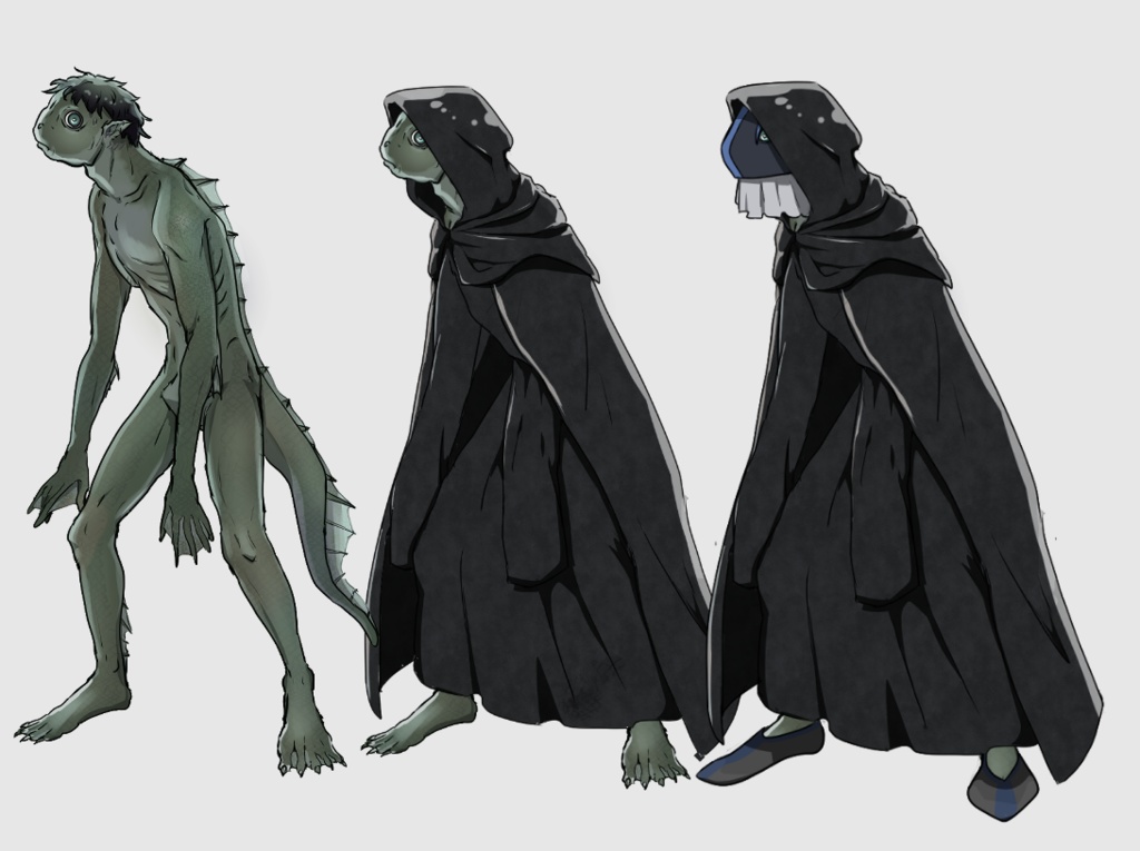 【無料有】深きもの立ち絵セット