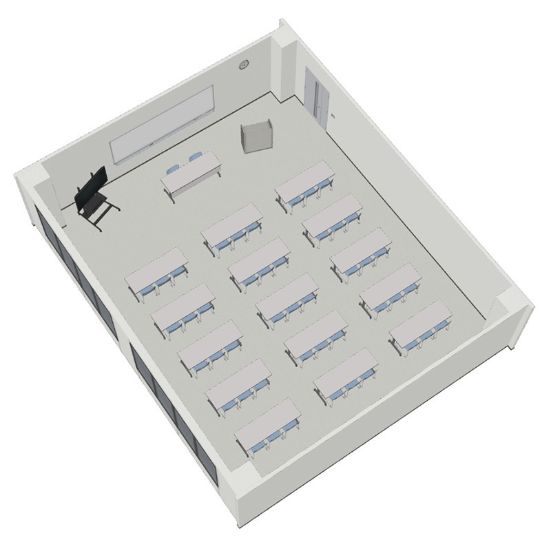 【3D背景】教室型会議室