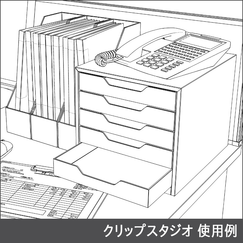 【3D素材】スチールレターケース