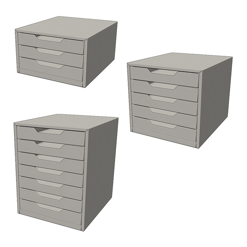 【3D素材】スチールレターケース