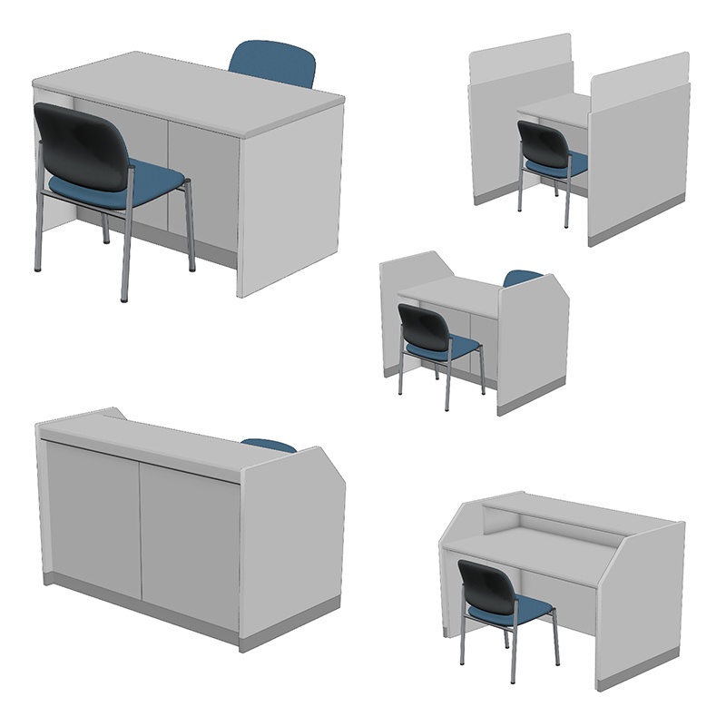【3D素材】受付カウンター