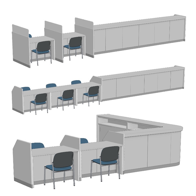 【3D素材】受付カウンター
