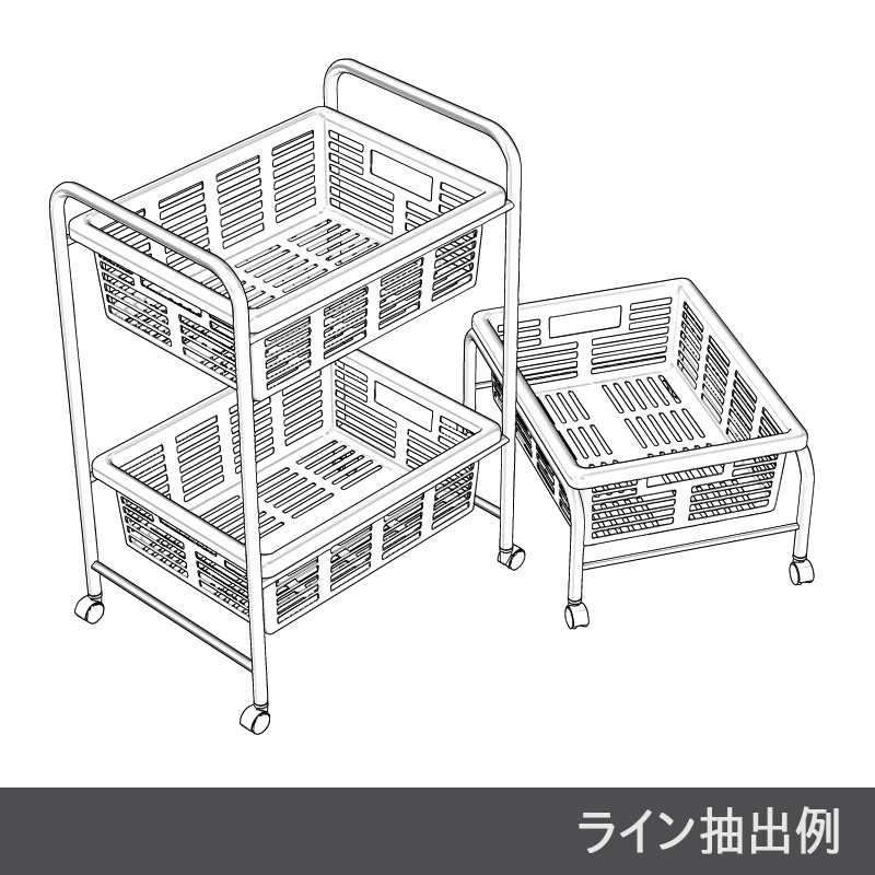 【3D素材】脱衣かご