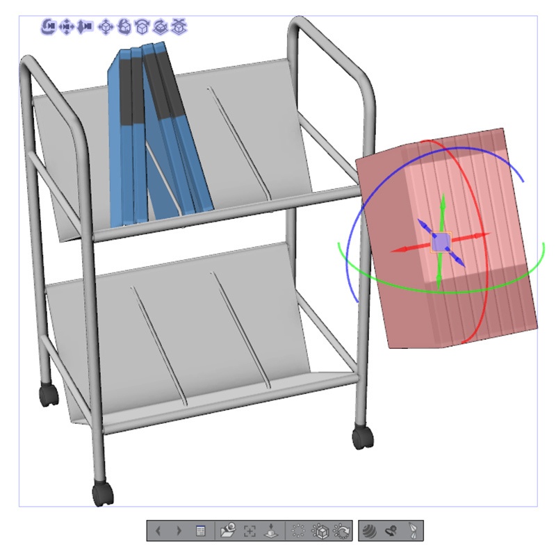 【3D素材】ファイルワゴン