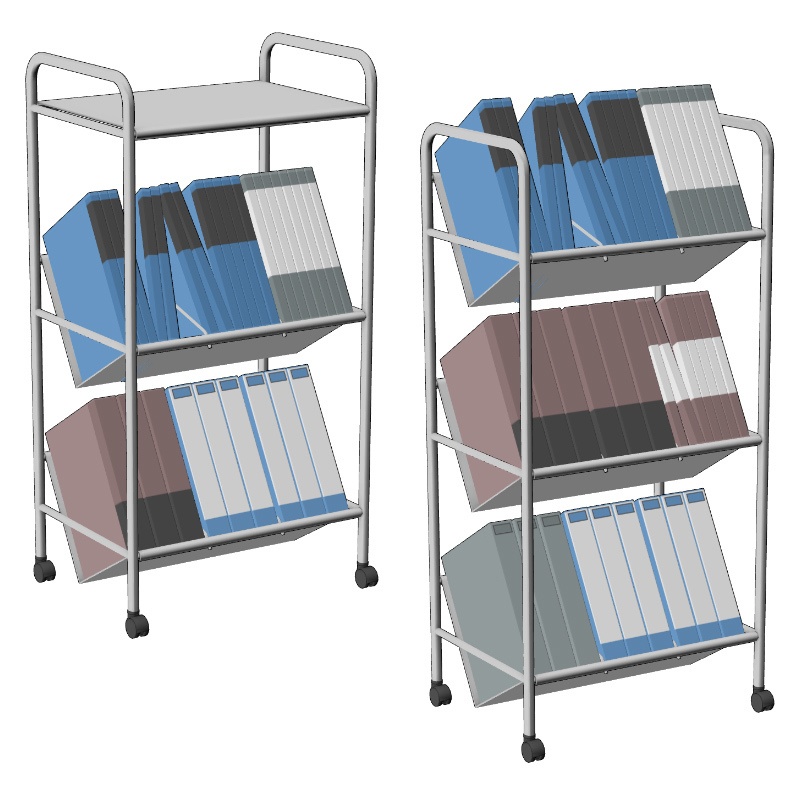 【3D素材】ファイルワゴン