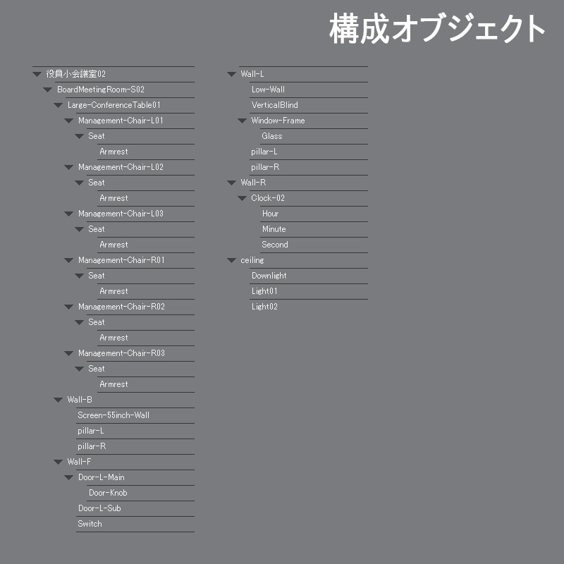 【3D背景】役員小会議室