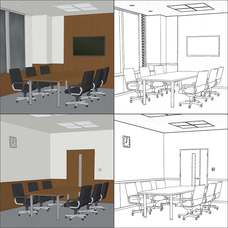 【3D背景】役員小会議室
