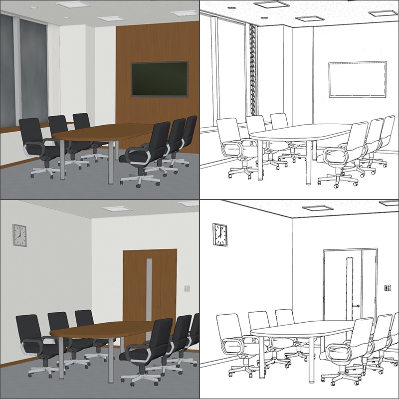 【3D背景】役員小会議室