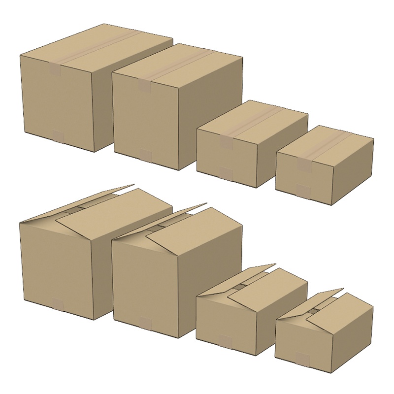 【3D素材】ダンボール箱