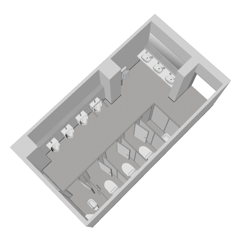 【3D背景】公共施設トイレ02