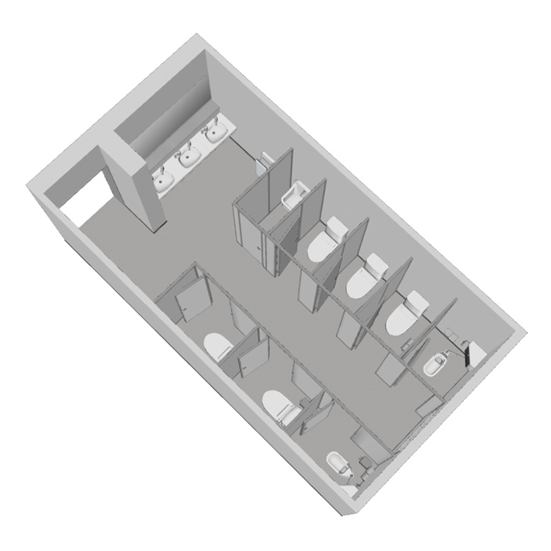【3D背景】公共施設トイレ02