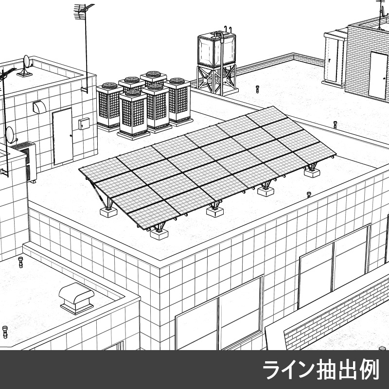 【3D素材】ソーラーパネル