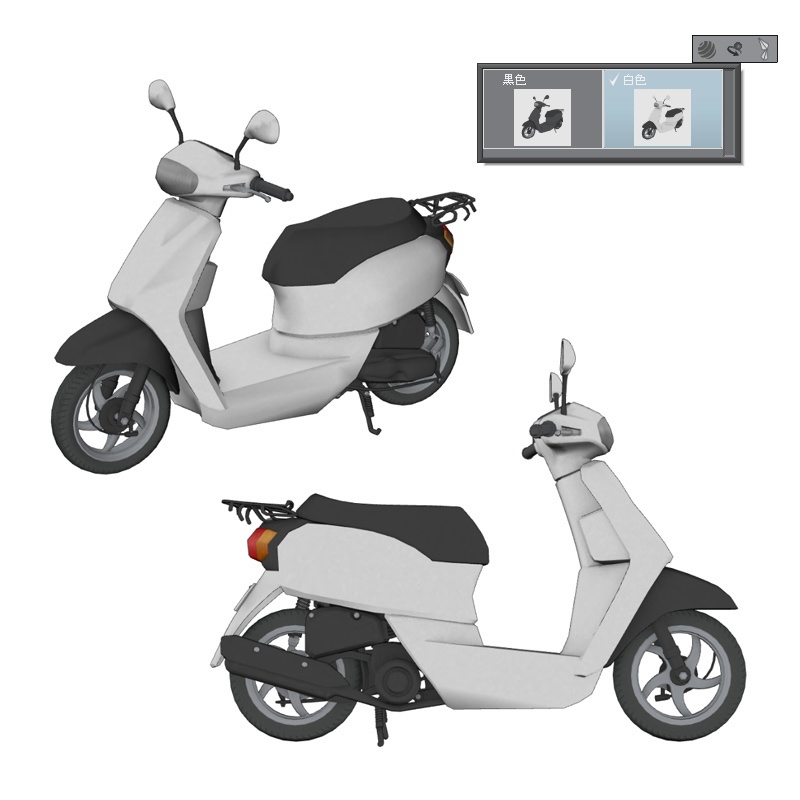 【3D素材】スクーター