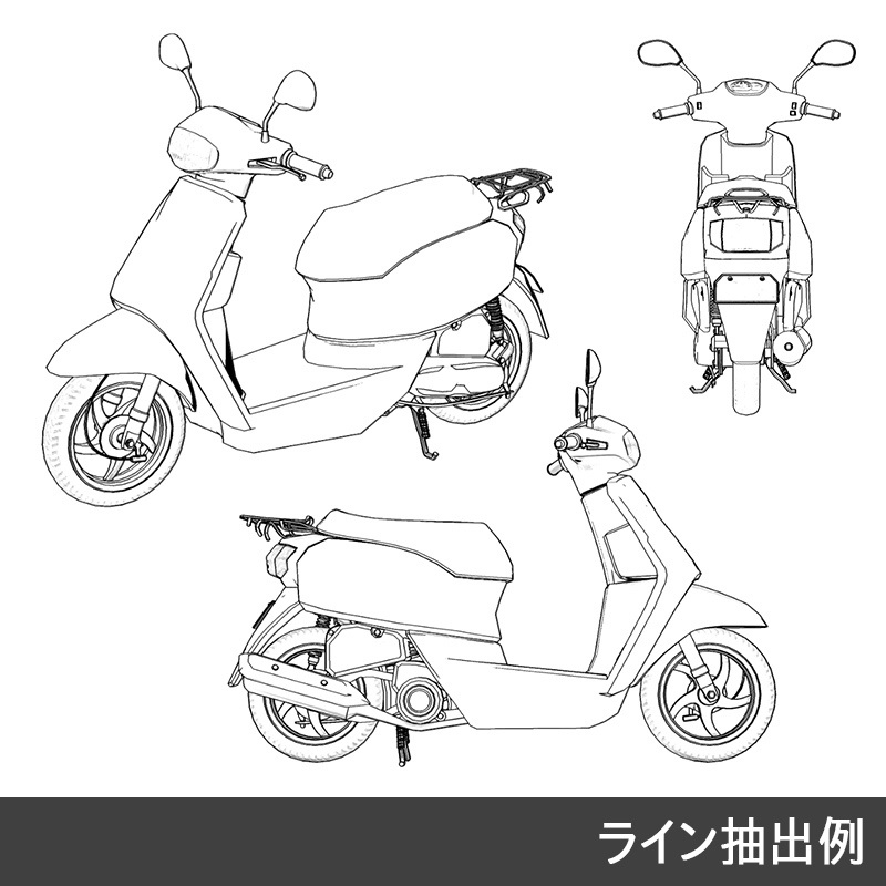 【3D素材】スクーター