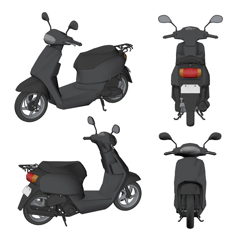 【3D素材】スクーター