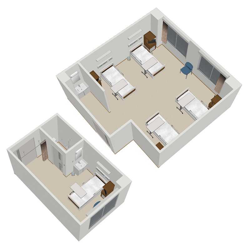 【3D背景】病院 一般病室