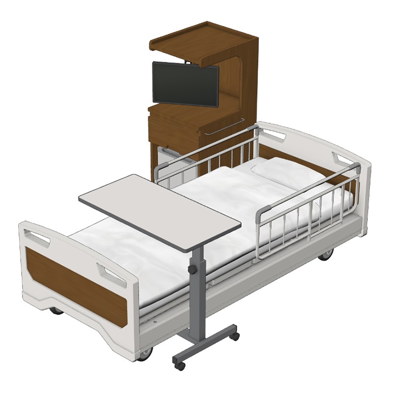 【3D素材】病室ベッド セット