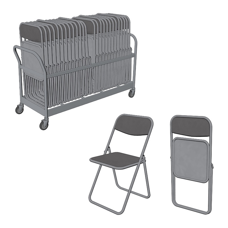 【3D素材】パイプ椅子