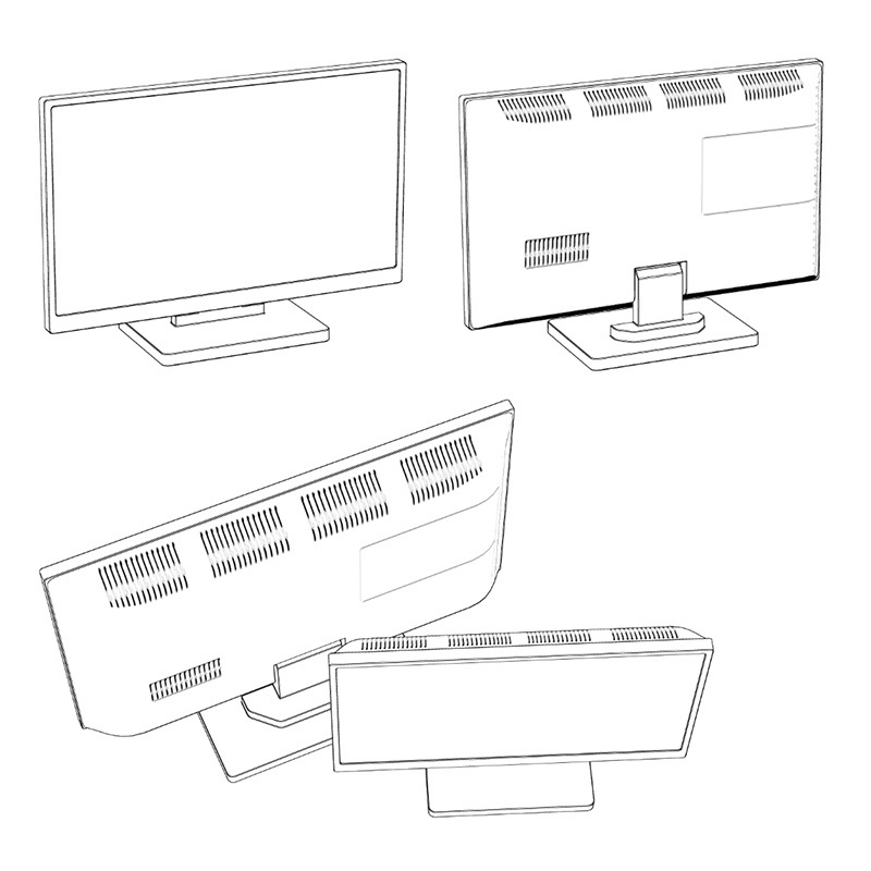 【3D素材】液晶テレビ