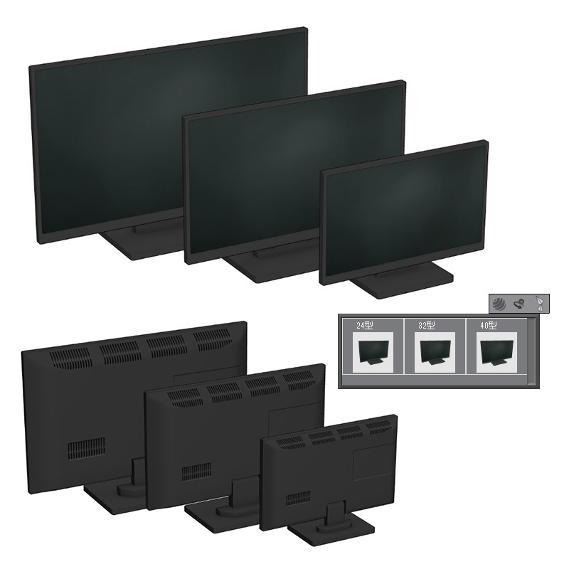 【3D素材】液晶テレビ