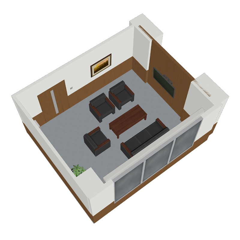 【3D背景】応接室