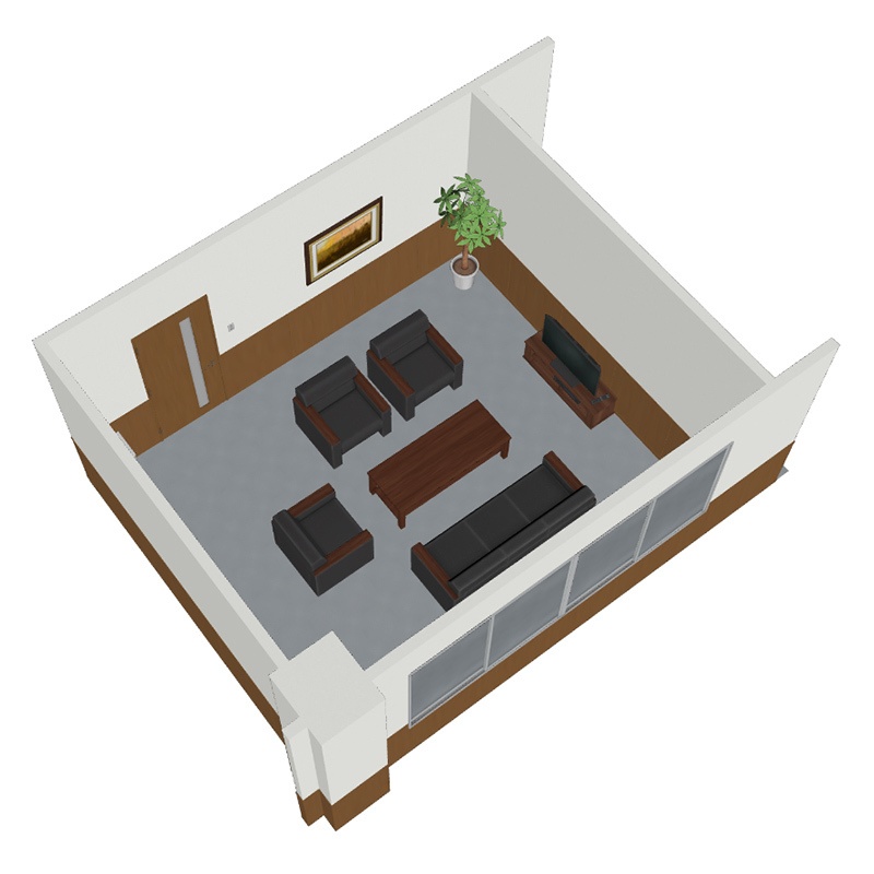 【3D背景】応接室
